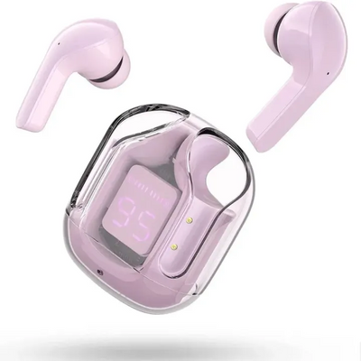 EARBUDS AIR 31 AIRPODS WIRELESS EARBUDS WITH CRYSTAL TRANSPARENT CASE WITH TYPE C CHARGING|EARBUDS BLUETOOTH 5.3 WITH FREE SILICON POUCH